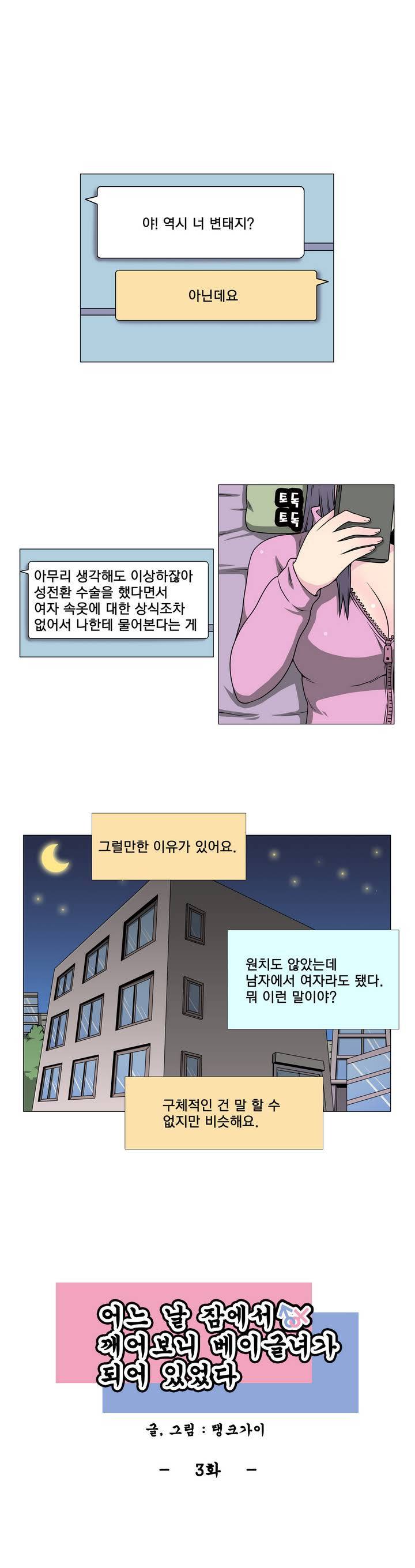 어느날 잠에서 깨어보니 베이글녀가 되어 있었다 3화 1