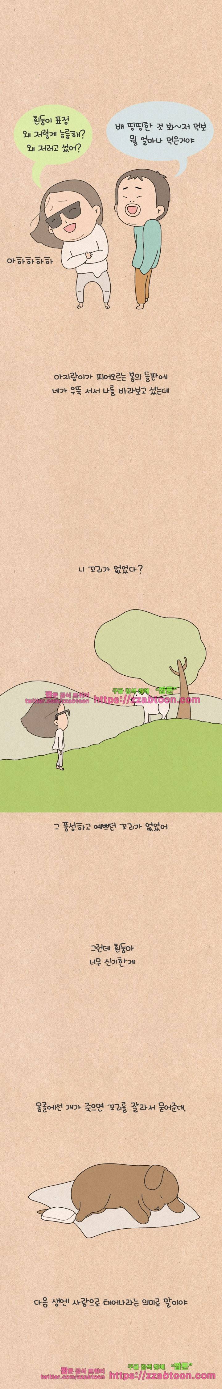 퀴퀴한 일기-138. 흰둥이에게 7
