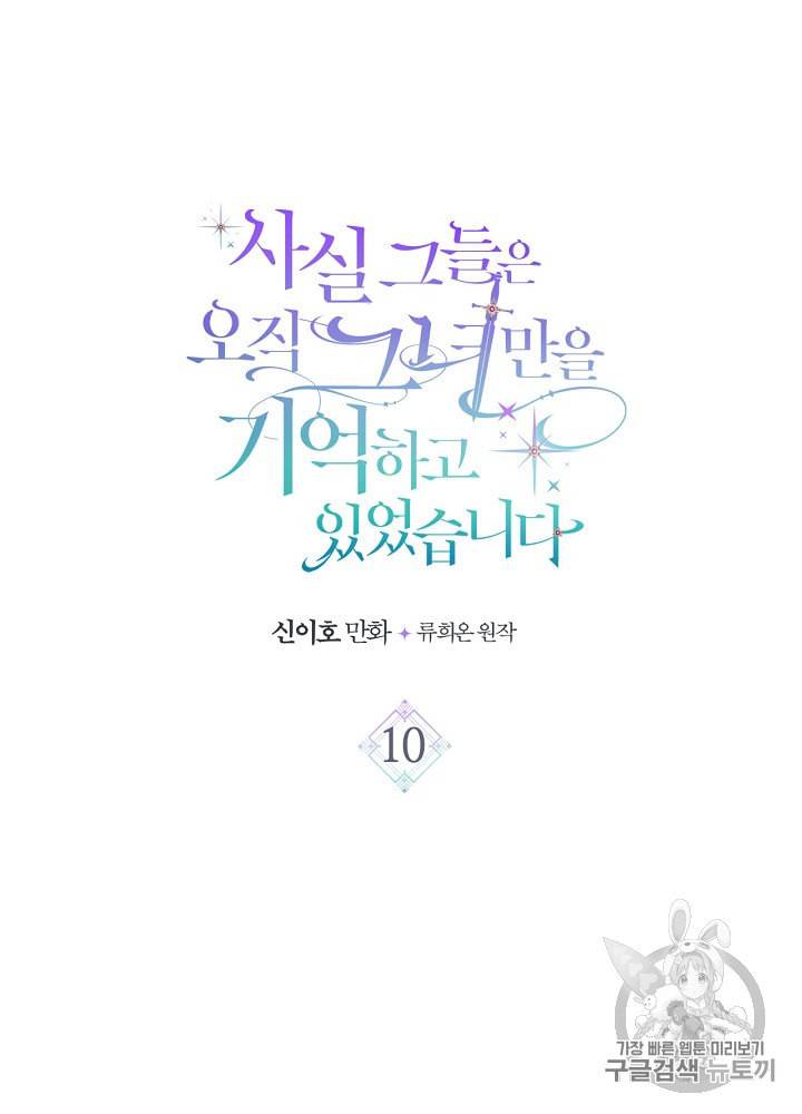 사실 그들은 오직 그녀만을 기억하고 있었습니다 10화 4