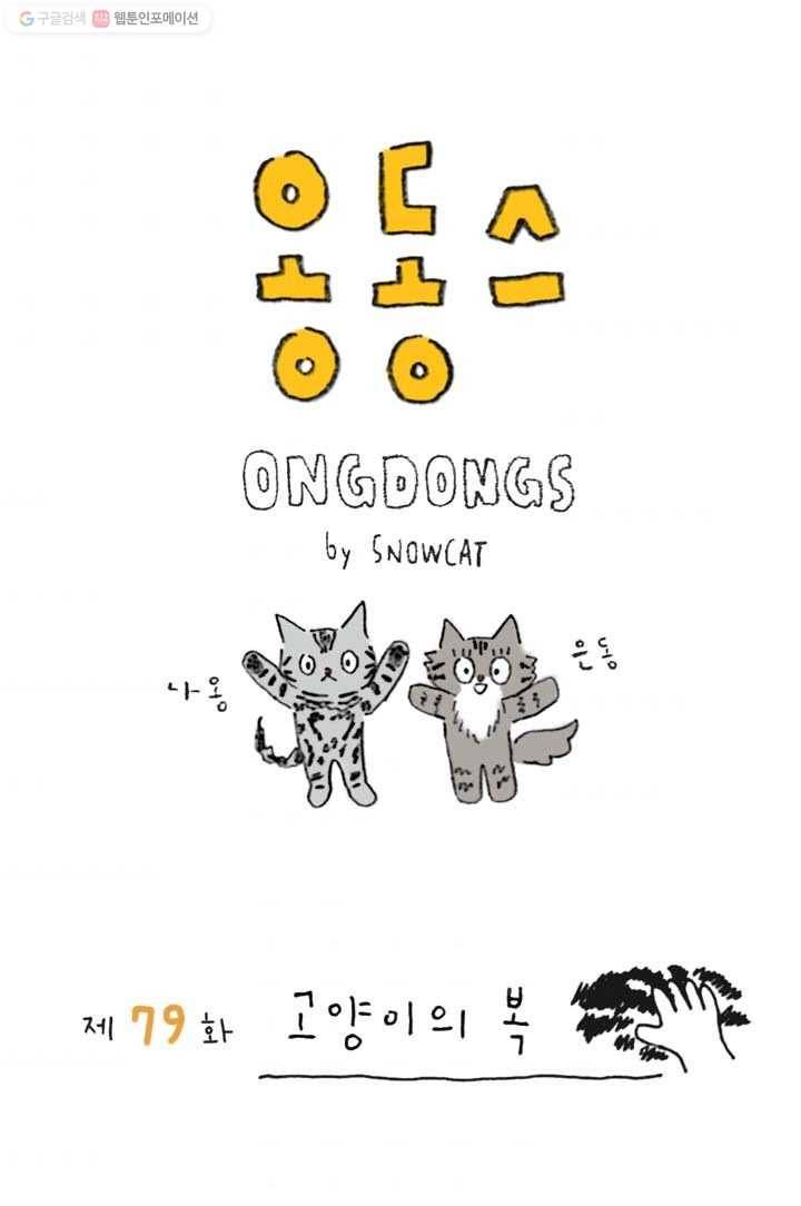 은동은동+옹동스 79화. 고양이의 복 1