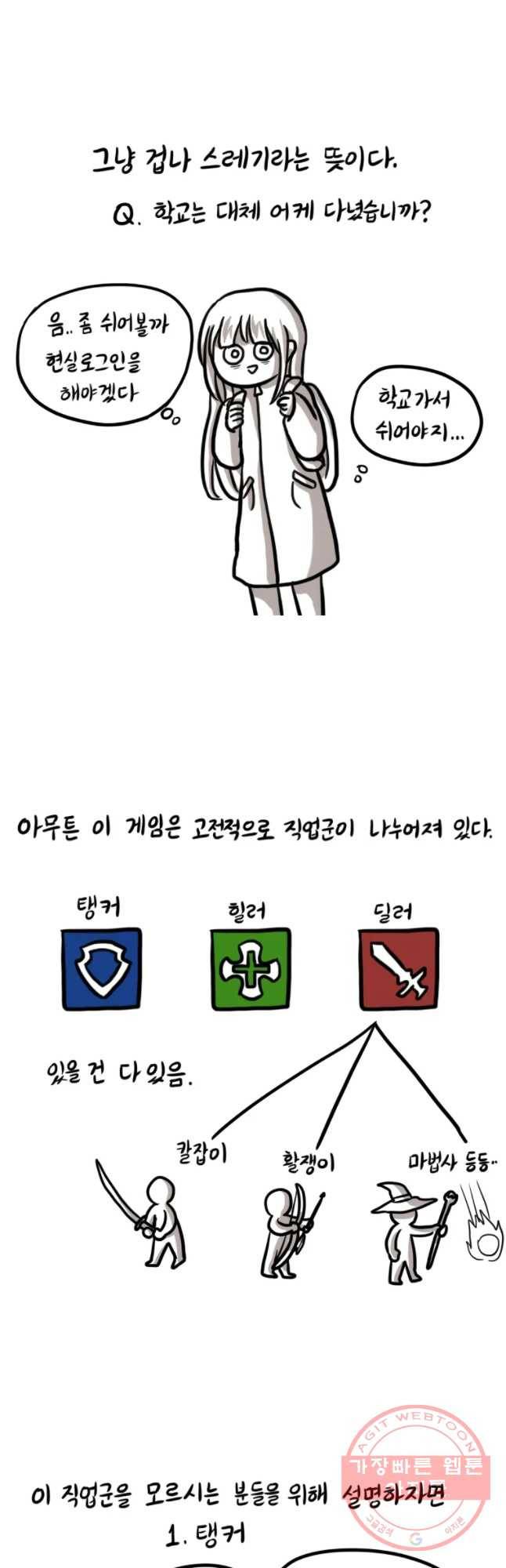 쓰레기 머학생 126화 힐러 했던 만화 3