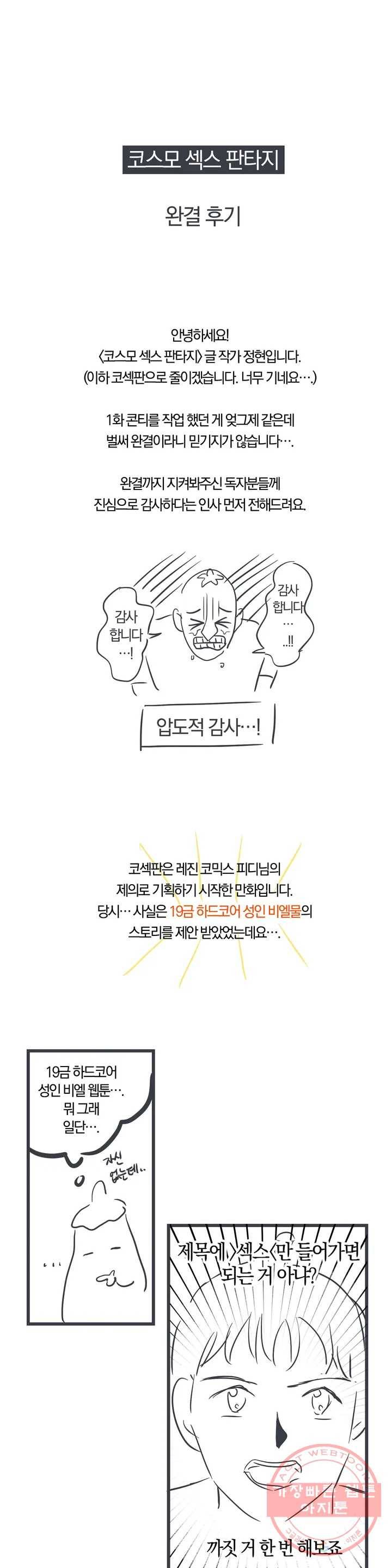 코스모 섹스 판타지 완결 후기 1