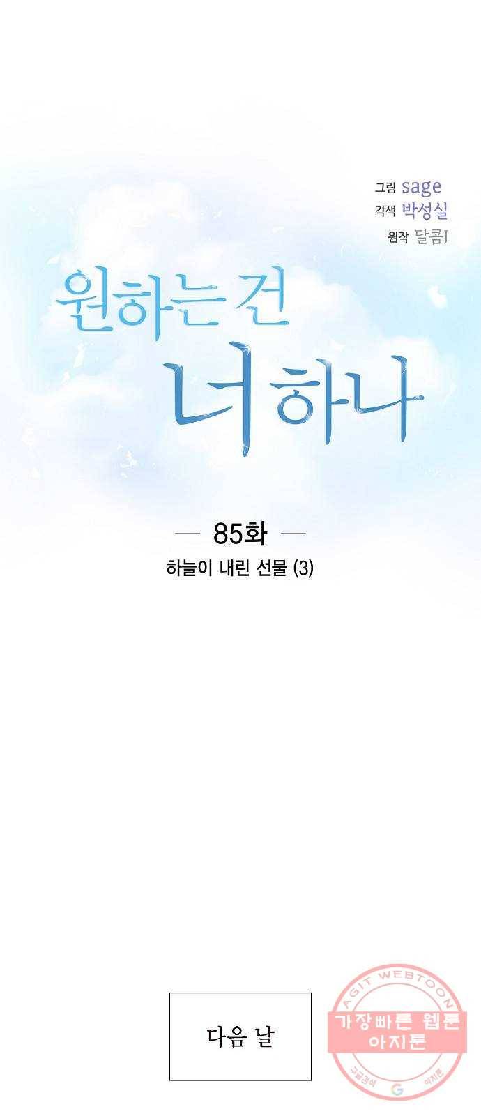 원하는 건 너 하나 85화 하늘이 내린 선물 (3) 1