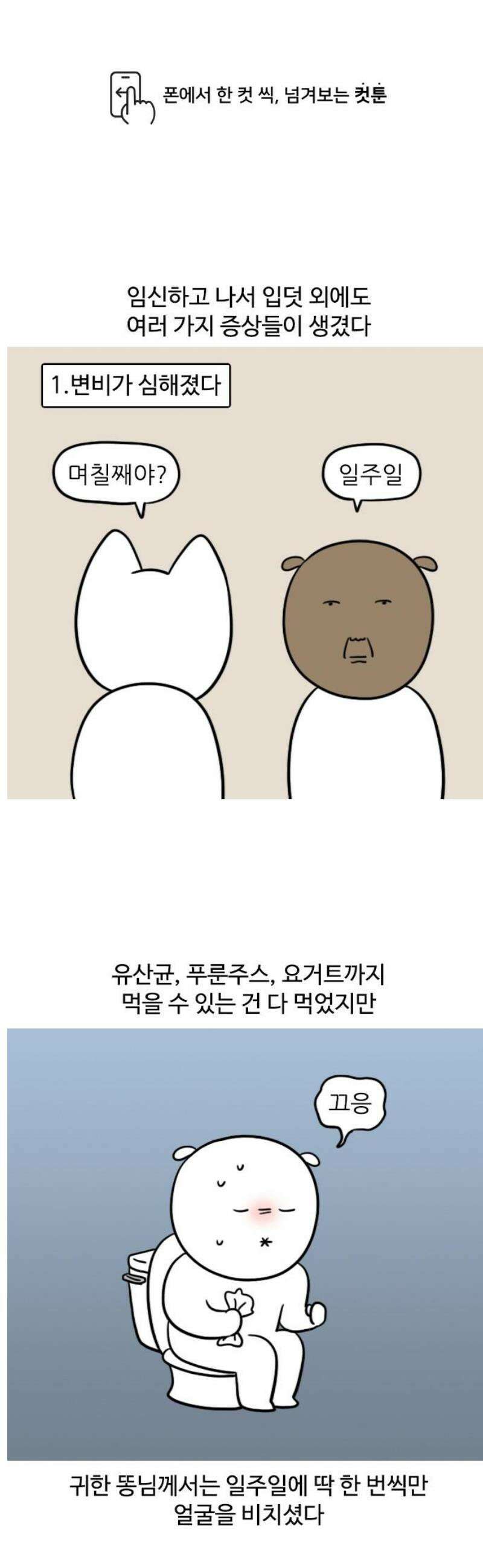 육아일기 51화 다양한 임신 증상들 1