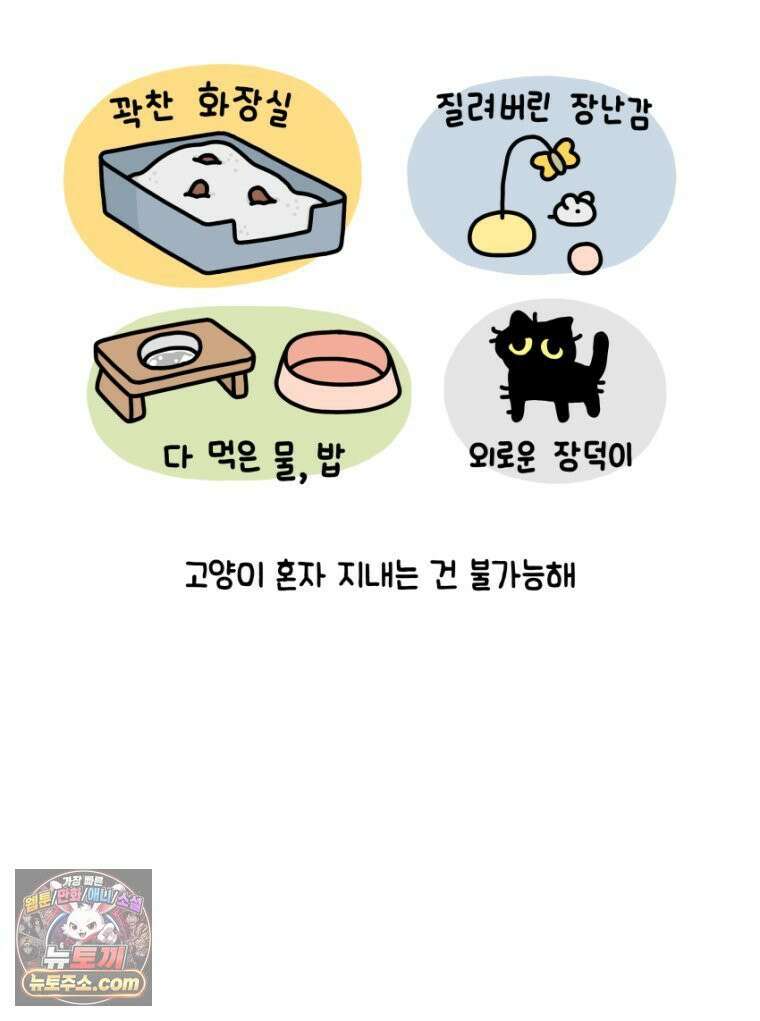 먼지 덩어리 짱덕 16． 고양이 두고 여행가기 1 5