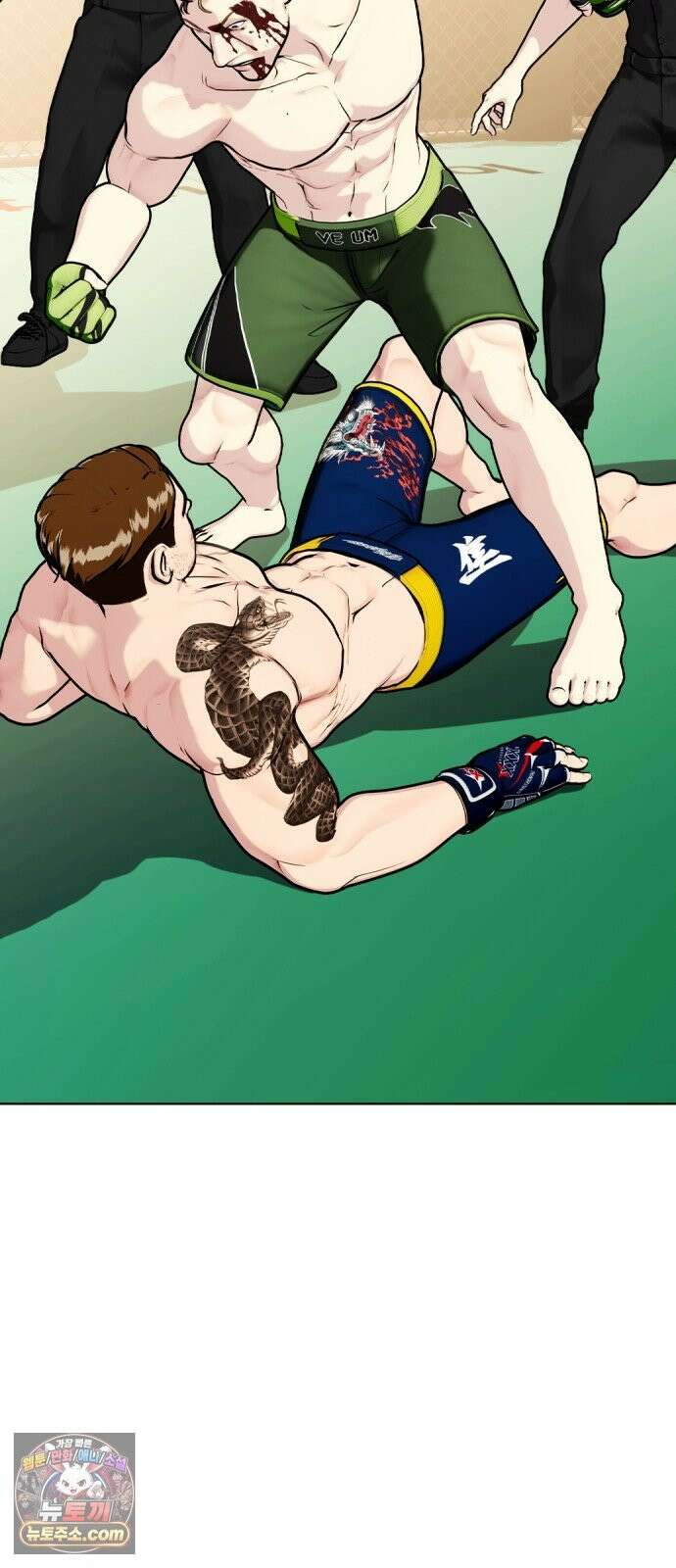 왕따가 격투기를 너무 잘함 172화． 1 대 7 16